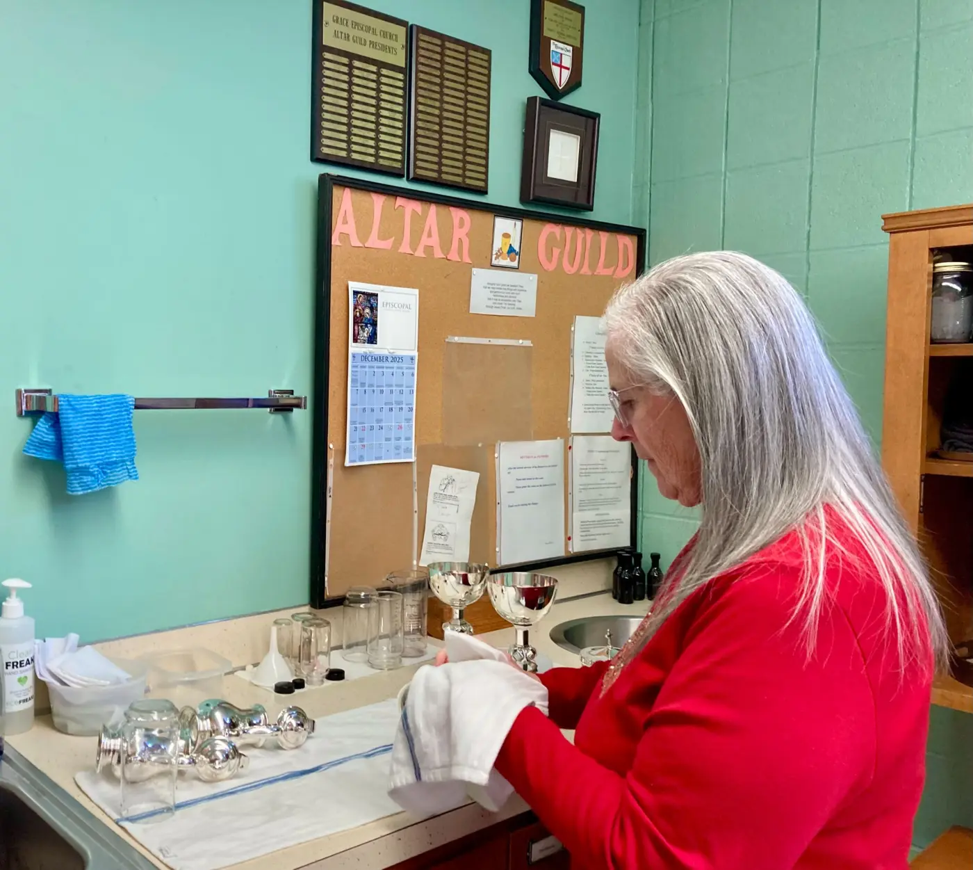 Altar Guild member, Janie Johnson.
